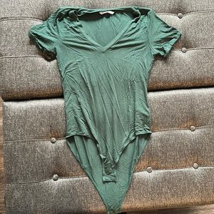 Mangopop women’s body suit. Color green. Size large.